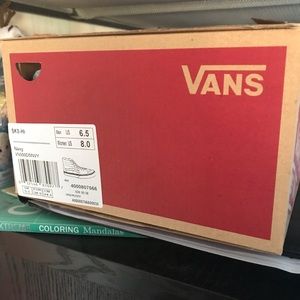 Vans blue and white high top